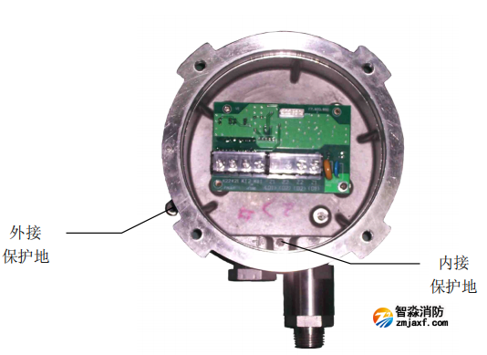 圖 8 探測器保護(hù)地示意圖